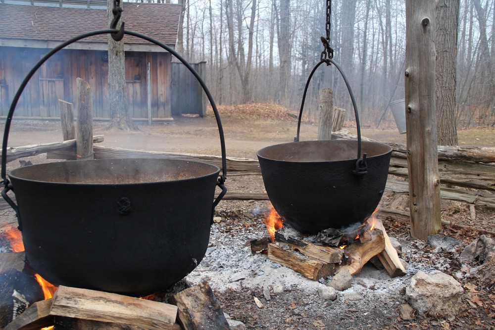Pot-Of-Syrup-Over-Ashes